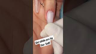 Gel sólido pra tip natural. Eu #amo #manicure #nails #unhasdegel #alongamentoemcasa #nailart #unhas