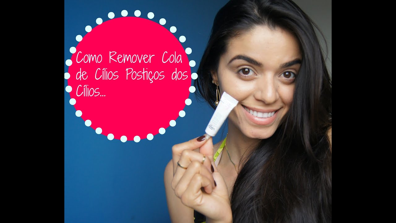 Como remover cola de cílios dos cílios - YouTube