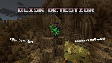 Detect Clicking with Commands (Minecraft Bedrock Tutorial)
