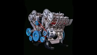 Watch the Full Assembly of the 1:3 Full Metal V8 Engine Model Kit!
