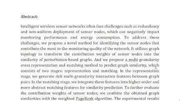 Deployment Optimization of Intelligent Wireless Sensor Network Using Graph Similarity Based on Multi