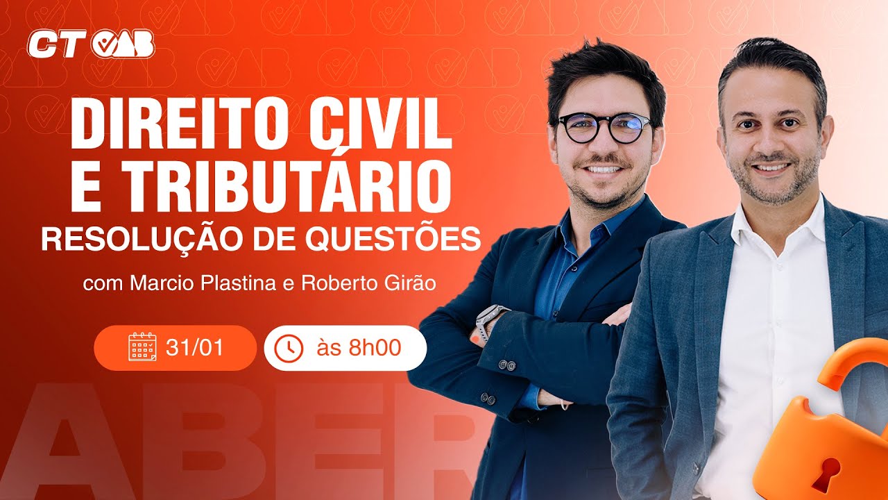 Questões OAB | Direito Civil e Direito Tributário | Aula ao vivo