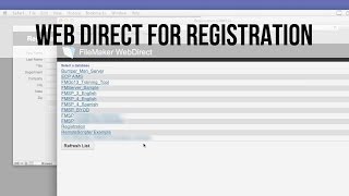Celebrity Using FileMaker 13 WebDirect for Registration or Creating a Survey Wealth