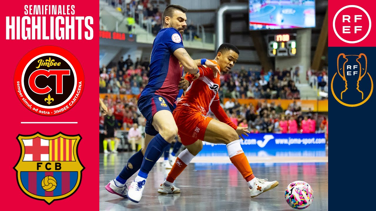 Resumen #SupercopaFS Jimbee Cartagena Costa Cálida 4 -3 Barça | Semifinales