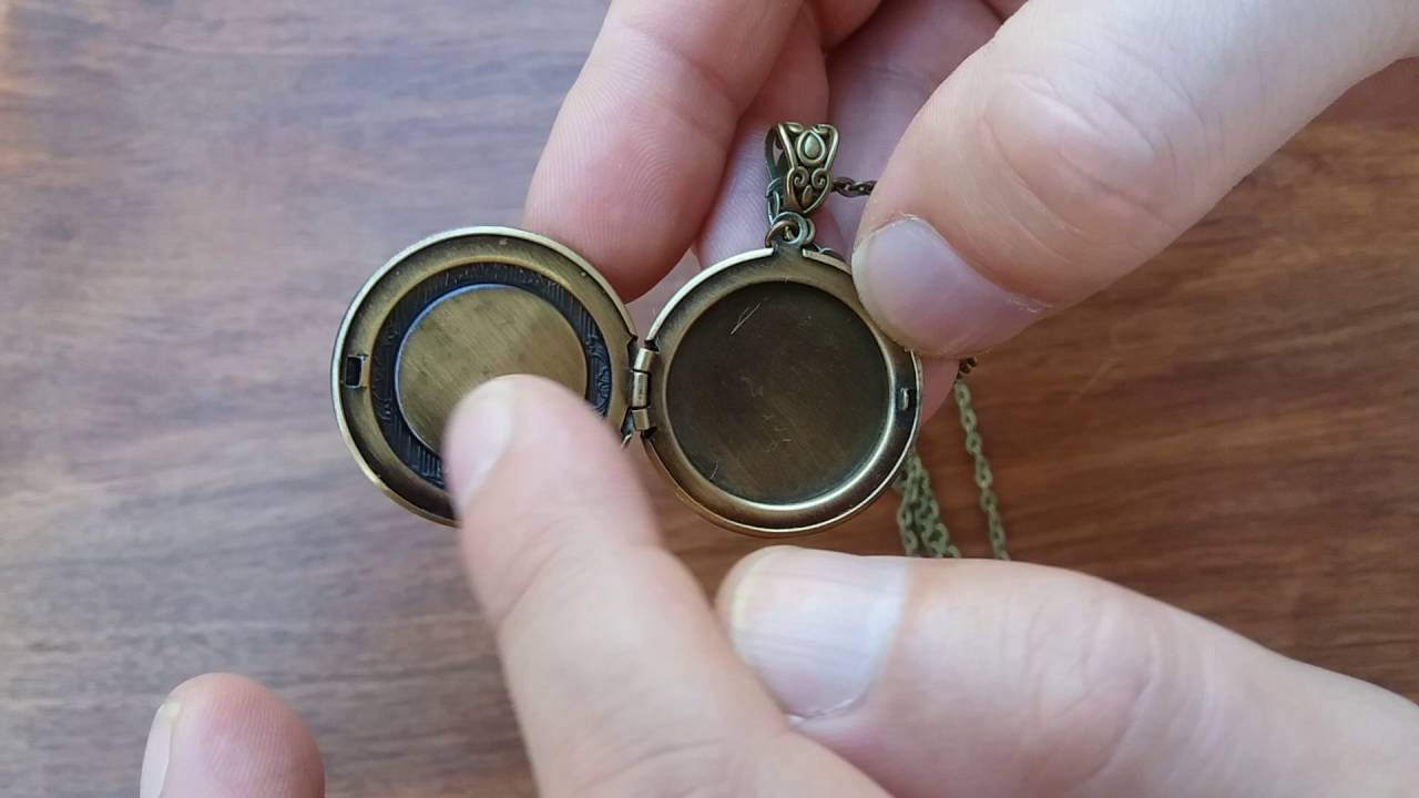 Original handmade locket necklace - YouTube