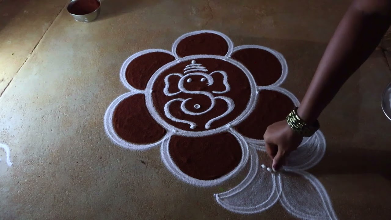 Vinayagar chaturthi 2025 🌹 simple rangoli kolam🌹3*2 ganesha festival kolam🌹pilaiyarchaturthi muggu