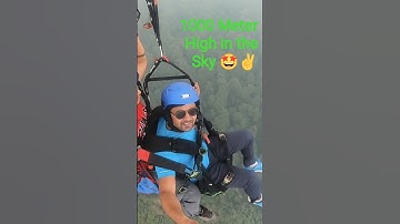 Paragliding 🪂😎🪂 at Bir Billing (HP) 😍  1000 Meter High in the Sky ✌️🤩 #paragliding #hp #birbilling
