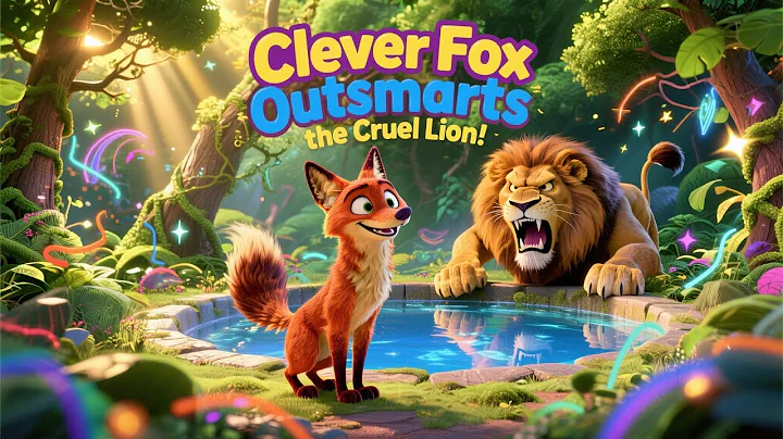 Clever Fox Outsmarts the Cruel Lion | English Moral Stories | Bedtime Stories for Kids #kidsstories