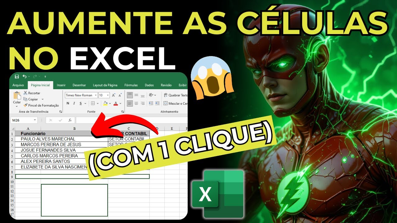Como AUMENTAR o Tamanho das Células no Excel (Rápido e Fácil)