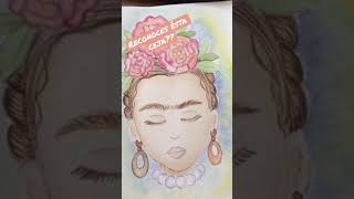 Irreconocible La Uniceja Verdad?? Pintada En Acuarela , Así Quedó... Te Gusta?