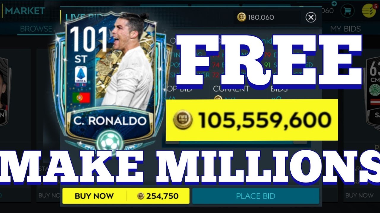 HOW TO MAKE MILLIONS IN HOURS IN FIFA MOBILE | TIPS,TRICKS AND