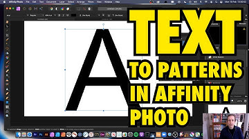 Patterns from text using selections in Affinity Photo tutorial