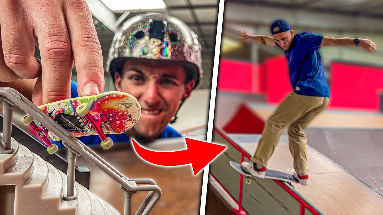 ON REPRODUIT LES FIGURES QU'ON FAIT EN FINGER SKATE ! Ft