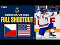 Czechia vs usa  full shootout  2024 world junior championship