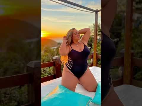 Plus size bikini haul 👙 Curvy model 🍑 Swimwear try on 💖 