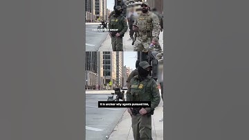 Border agents chase cyclist yelling, 