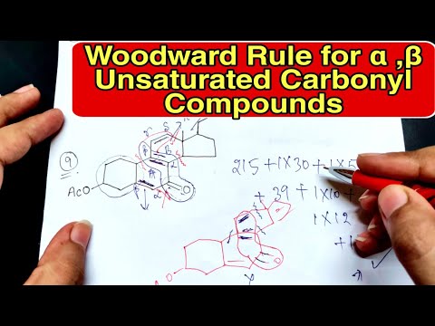 Woodward Fieser Rule for Alpha Beta Unsaturated Carbonyl Compounds in Hindi - UV VIS SPECTROSCOPY