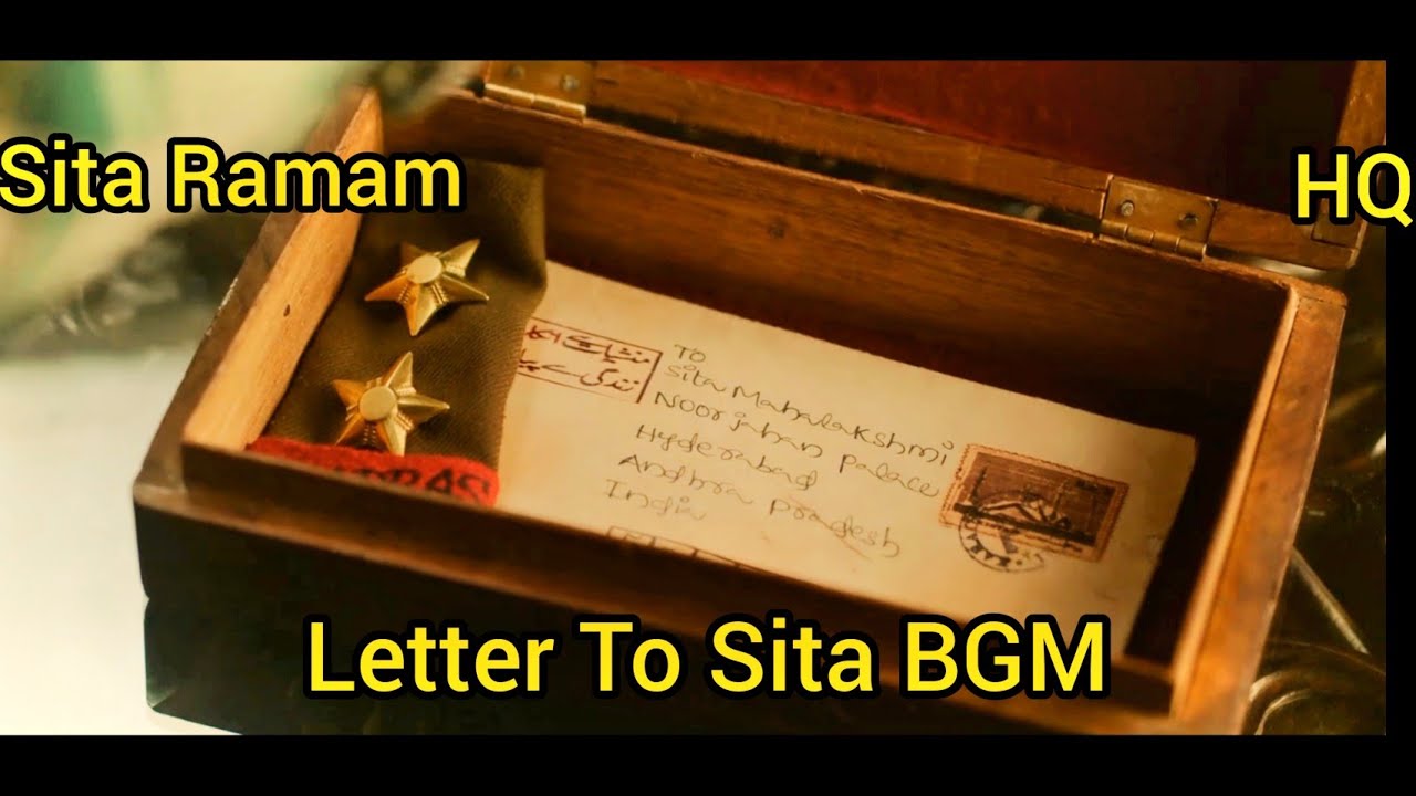 Sita Ramam Letter To Sita BGM Sita Ramam Original Backgrounds