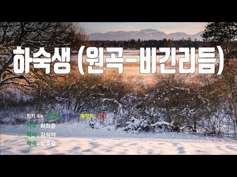 [은성 반주기] 하숙생(원곡-비긴리듬) - 최희준