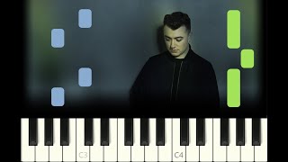 SUPER EASY piano tutorial "STAY WITH ME" Sam Smith, 2014, with free sheet music screenshot 3