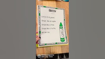 Color Poems for Kids