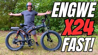 INSANELY Fast! ENGWE X24 E-Bike Assembly & Review