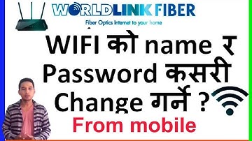 How to Change Wifi Password and SSID from mobile worldlink user