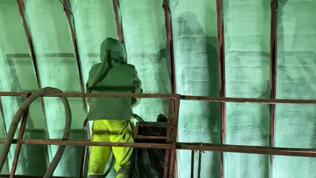 Spray foam Quonset shed Manitoba YouTube