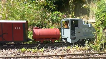 Kerr Stuart 4415 on a goods train on the Porter Garden Railway 29/09/2025