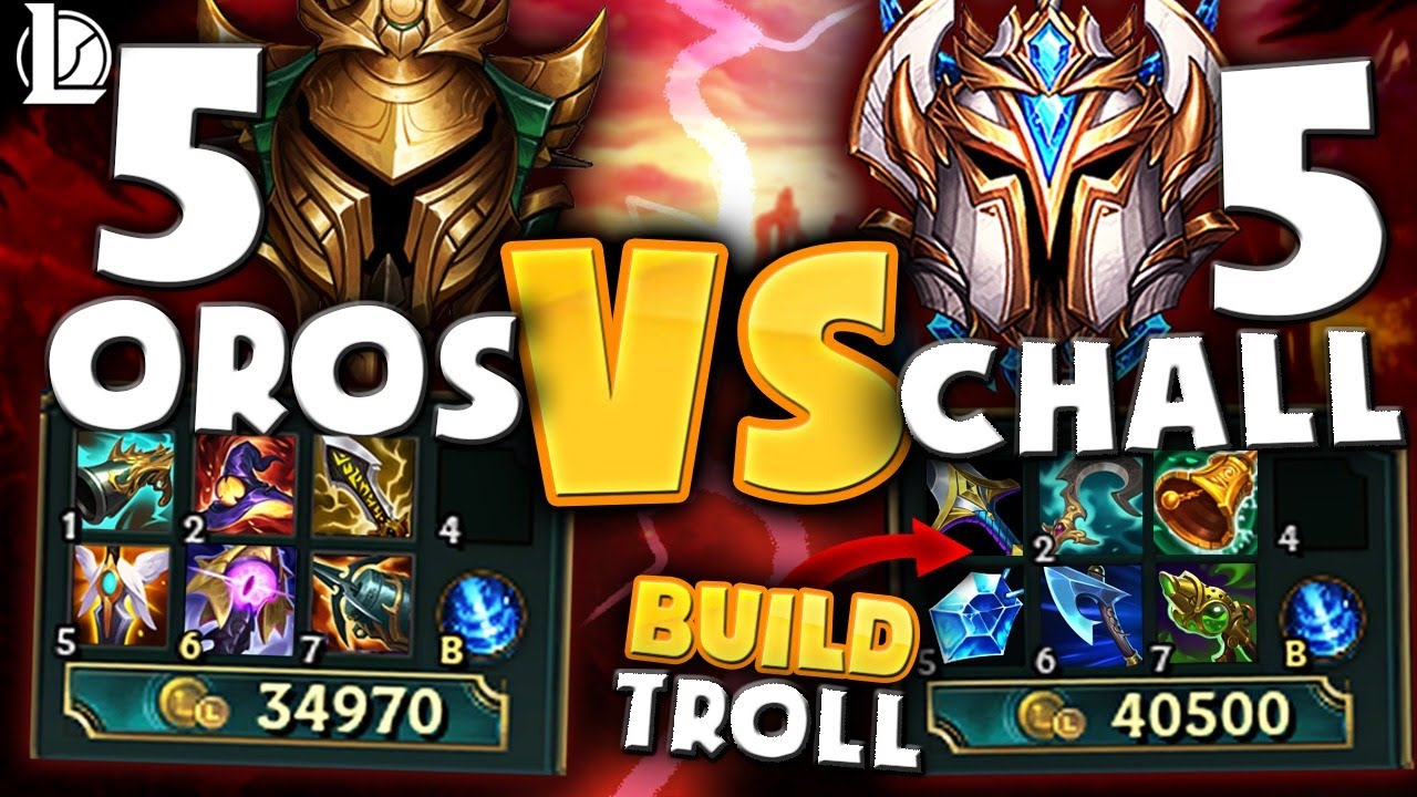 😱 ¿IMPOSIBLE GANAR CON LA BUILD TROLL? ¡EL RETO MÁS DIFÍCIL DE ESTOS 5 CHALLENGER!