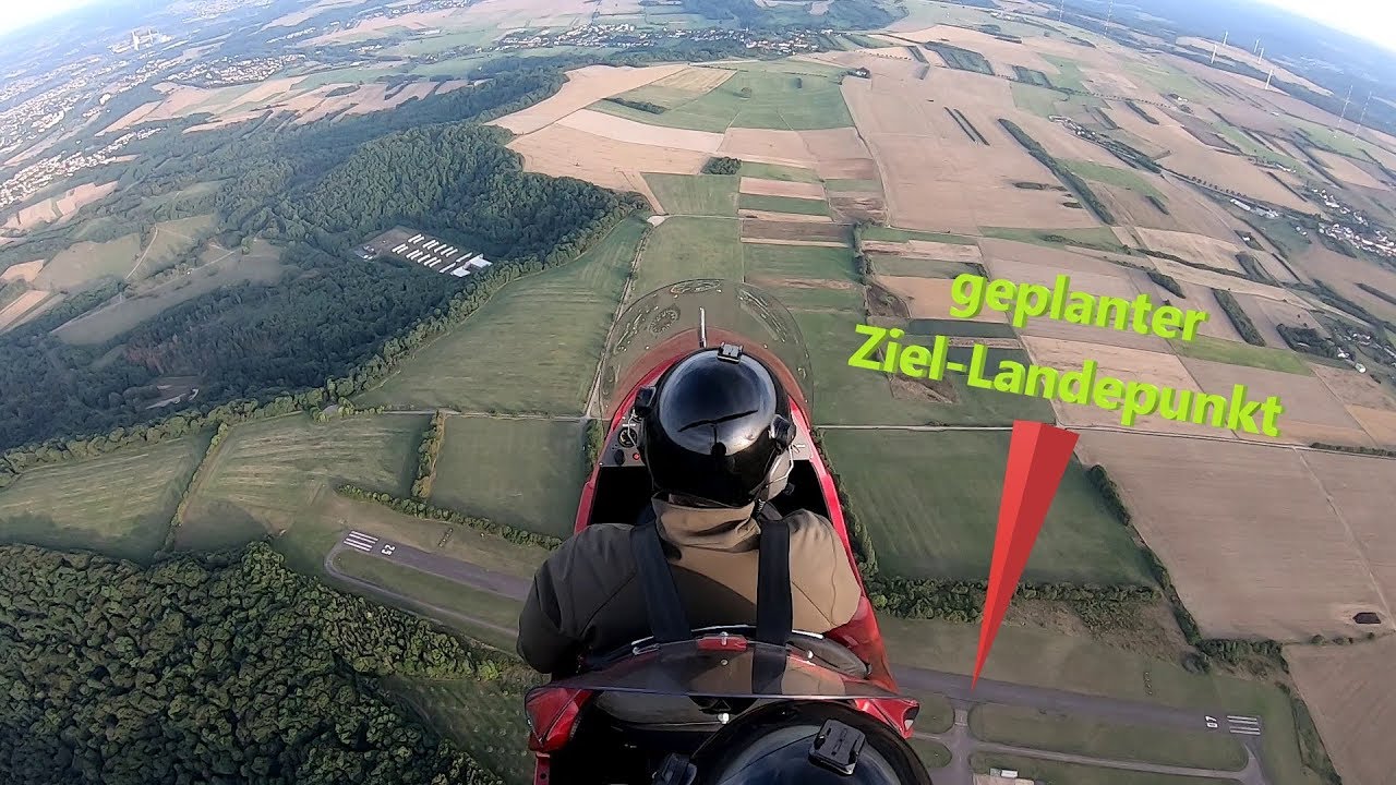 Gyrocopter Ziel-Landung (Saarlouis Düren)