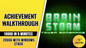 Brain Storm: Tower Bombarde - Achievement Walkthrough (1000G IN 5 MINUTES - XBOX + WINDOWS STACK)