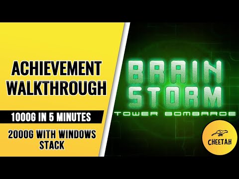 Brain Storm: Tower Bombarde — Прохождение достижения (1000G ЗА 5 МИНУТ — XBOX + WINDOWS STACK)