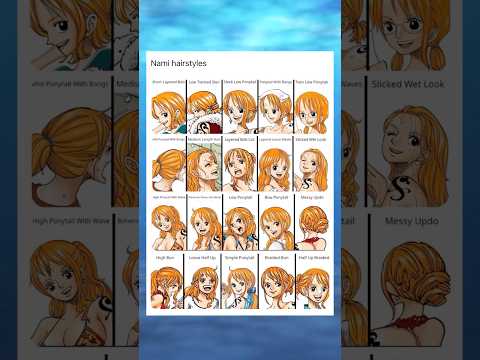 Nami hairstyles #ワンピース #onepiece #shorts