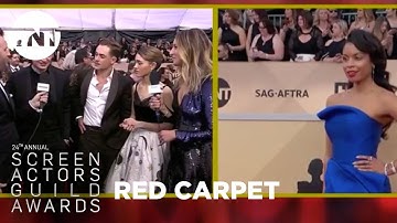 Joe Keery, Natalia Dyer, & Dacre Montgomery: Red Carpet Interview | 24th Annual SAG Awards | TNT