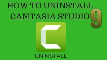 How to uninstall #Camtasia #Studio 9 videos editor  In Window 2020.
