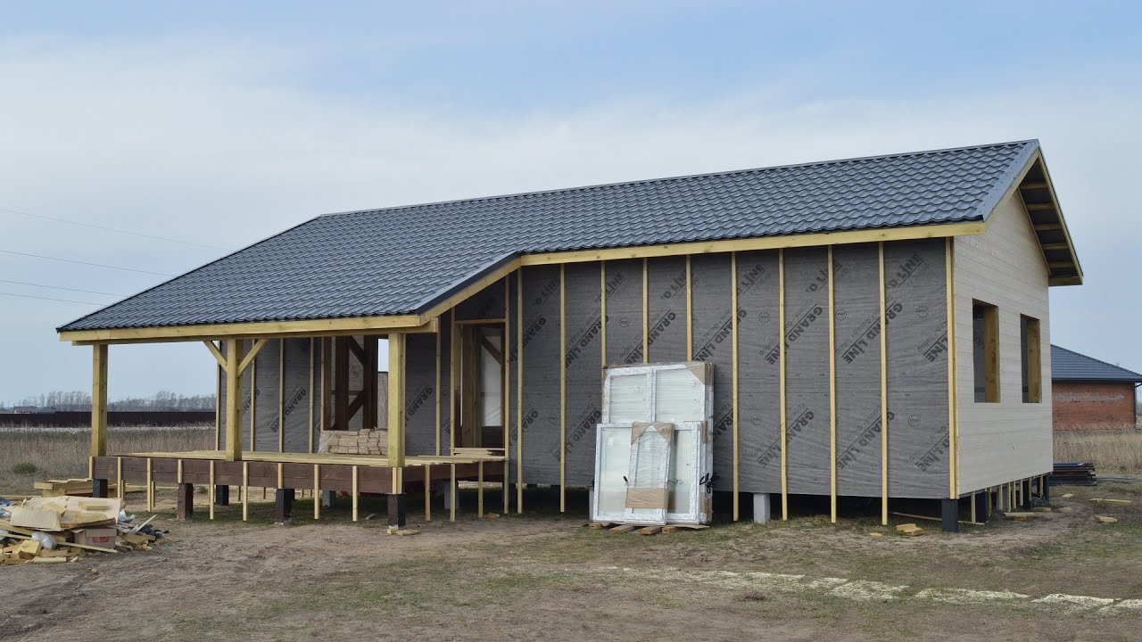 Отделка каркасного дома имитацией бруса. Каркасные дома Строй Профи ...