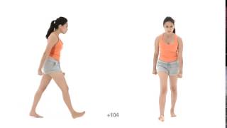Animation Reference Female walk angry Slow Motion