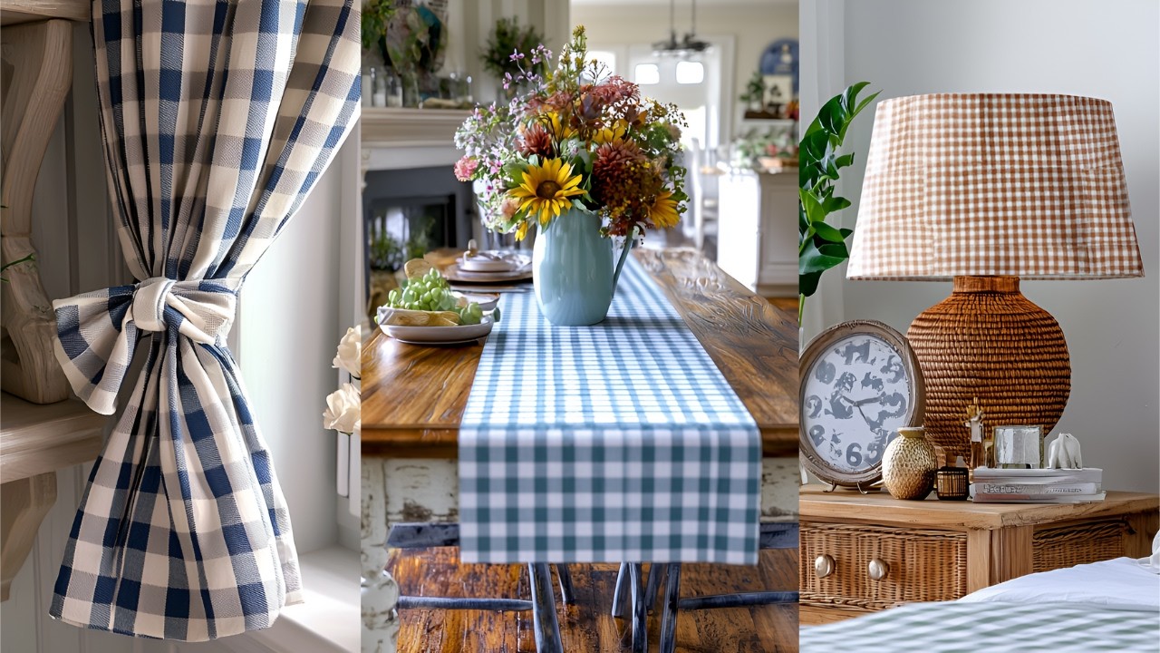 🎀 25+ GORGEOUS Gingham DIY Projects for a Cozy Farmhouse Home (So Easy ...