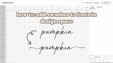 How to ADD SWASHES TO FONTS in DESIGN SPACE | Cricut tip you NEED TO KNOW