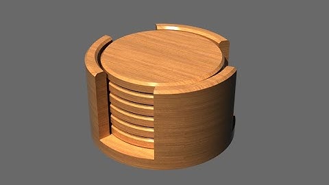 How to make a beer coaster holder and beer coasters with design spark mechanical