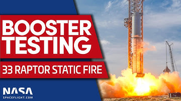 SpaceX 33-Engine Static Fire of Booster 7