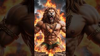 "जब नरसिंह के क्रोध को शांत करने खुद महादेव बने शरभ!"|#shorts #bhakti #shortsfeed #mahadev