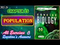 Populations | Class 10 Biology Chapter 15 | All Answers | 2025-26