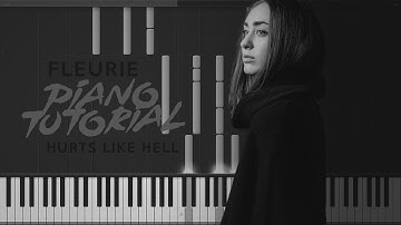 Fleurie - Hurts Like Hell (Piano Tutorial) [Synthesia]