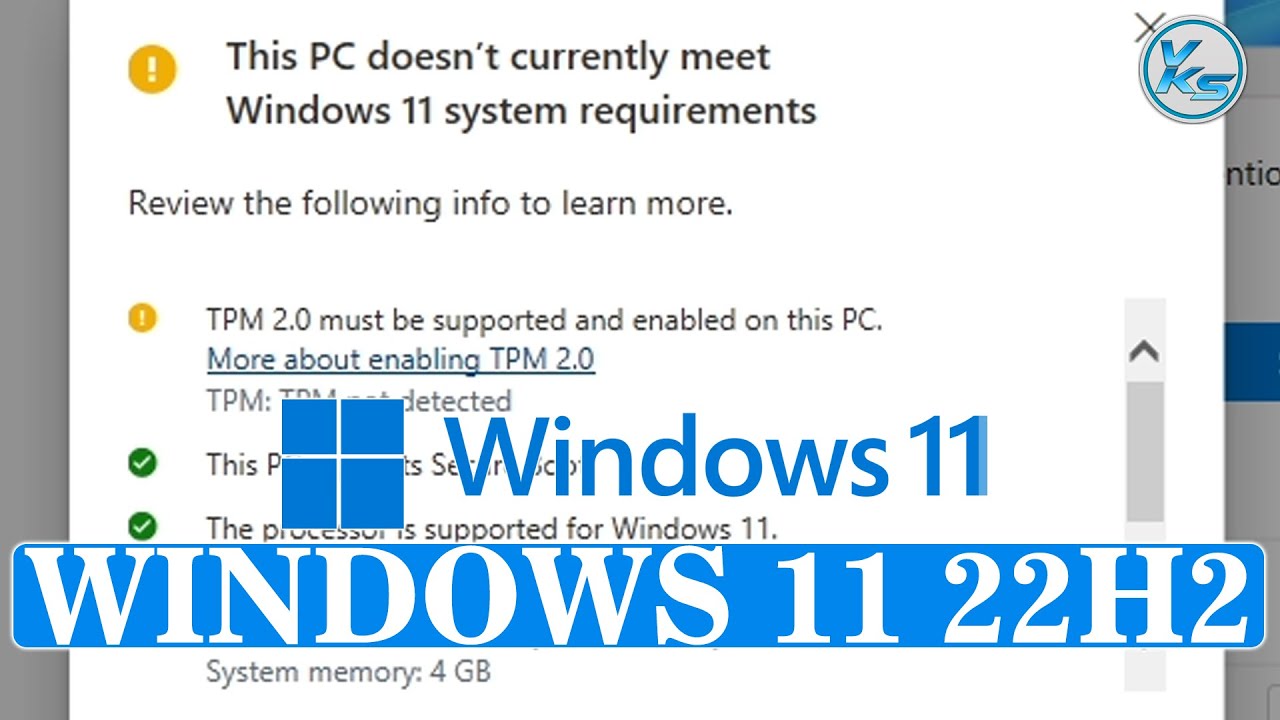 Install Windows 11 22H2 Without TPM or Secure Boot (Unsupported PC ...