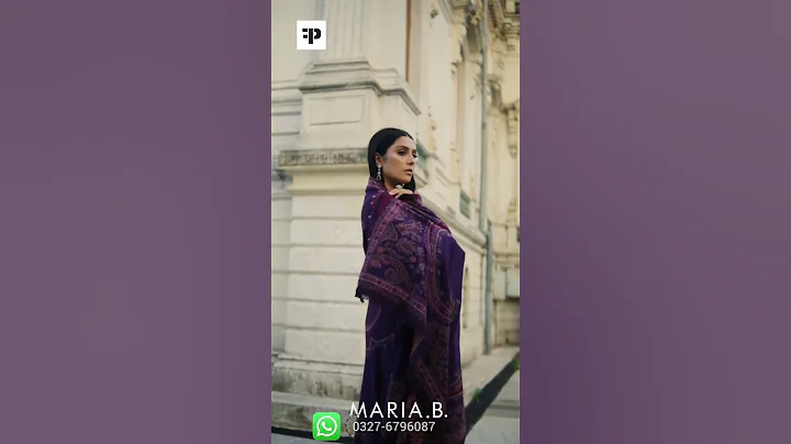 Maria B Linen 2023 Featuring Ayeza Wahaj #mariab #Linen #ayezakhan #wahajali
