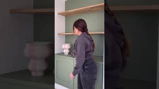 Build bespoke alcove storage 📚 #DIYShorts
