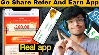 Go Share Apps Refer Ano Earn 🤔 Go Share App login Kaise Kare 💰 Online Earning App || GoShare App screenshot 2