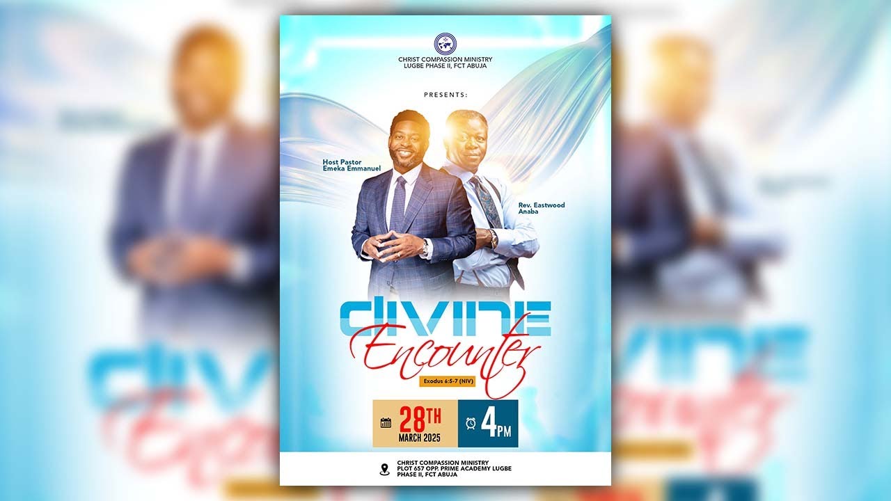 Church Flyer Design | How To Design Church Flyer in Photoshop | Divine Encounter Church Flyer Design